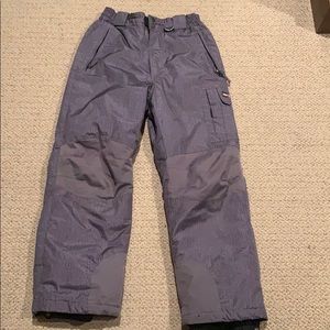 Girls Large (14/16) Grey Snow Pants